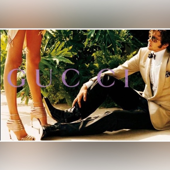 Tom Ford for Gucci satin strappy bamboo heels sz. 37.5C - Picture 2 of 16